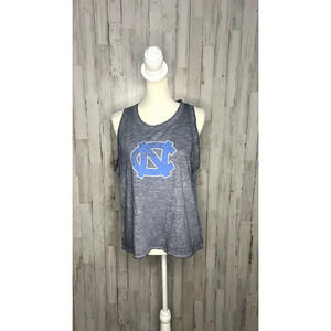 NWT UNC Tar Heels Ombre Gray Sleeveless Tank Top Women's‎ Large Summer Casual